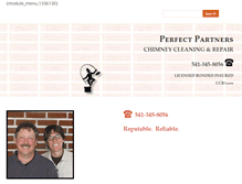 Tablet Screenshot of perfectpartnerschimneycleaning.com